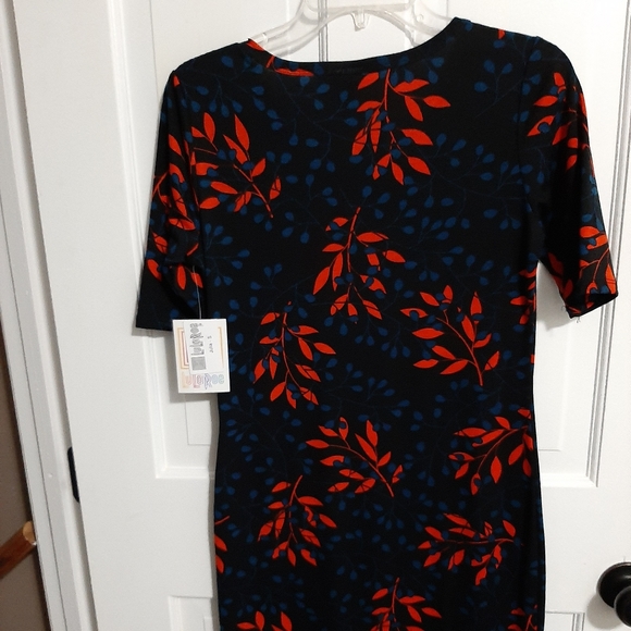 New Women's Floral Lularoe Julia Dress, Small - Picture 4 of 6